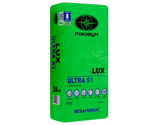 Клей для плитки эластичный LUX ULTRA S1, 25 кг