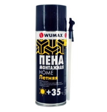 Пена монтажная Wumax Home летняя, с трубкой, 300 мл.