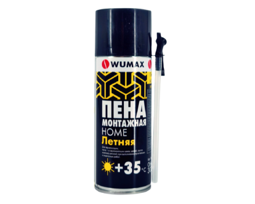 Пена монтажная Wumax Home летняя, с трубкой, 300 мл.