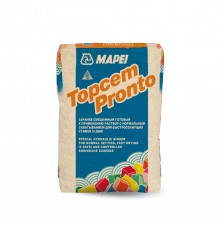Стяжка быстросохнущая цементная Mapei Topcem Pronto, 25кг