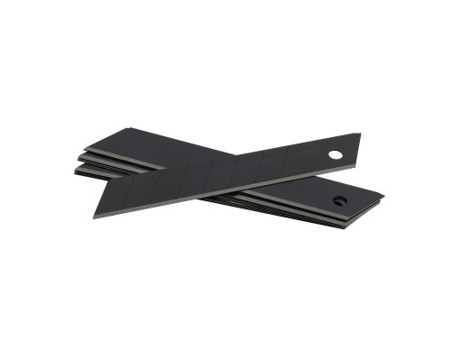 Лезвия для малярного ножа 18 мм, черные, 10 шт в упаковке, арт. 95 68 18 10