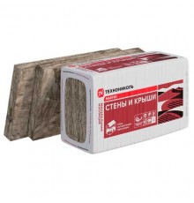 Утеплитель минеральная вата Технониколь Стены и Крыши 1000x610x50 мм, 4,88 м2 (0,244м3) РФ