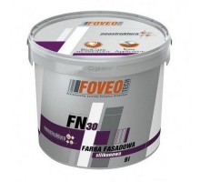 Краска фасадная силиконовая FOVEO TECH FN 30, база A, белая, 10 л, РП