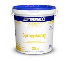 Шпатлевка базовая Terraco Sprayplaster BC, для механизированного нанесения, 25 кг