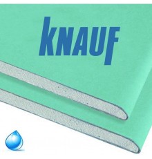 Гипсокартон влагостойкий стеновой KNAUF 12,5*1200*2000 мм. РБ.
