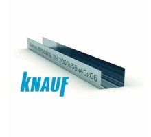 Профиль для гипсокартона KNAUF направляющий UW 50/40, толщ. 0,6 мм, 3 метра